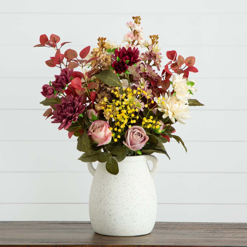 🥂 Gift-Worthy | Charming Floral Garden Delight | Timeless Artificial Arrangement