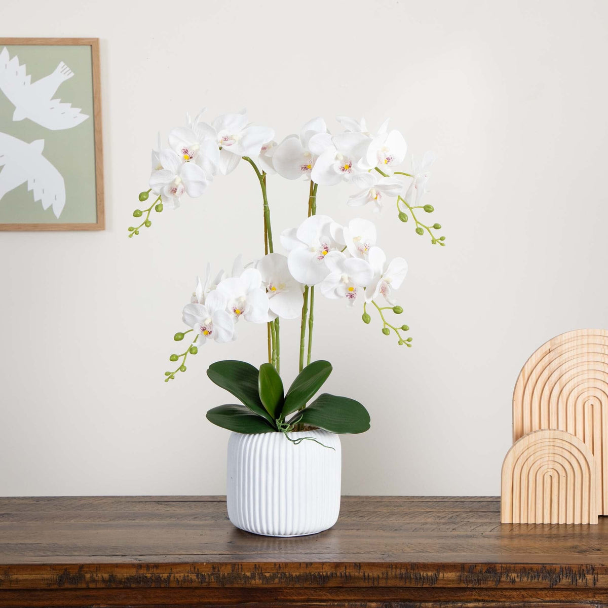 💎 Gift-Worthy | Refined Orchid Cottage Delight | Timeless Artificial Arrangement