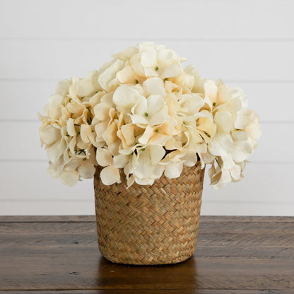 🍂 Gift-Worthy | Elegant Hydrangea Home Display | Timeless Artificial Arrangement