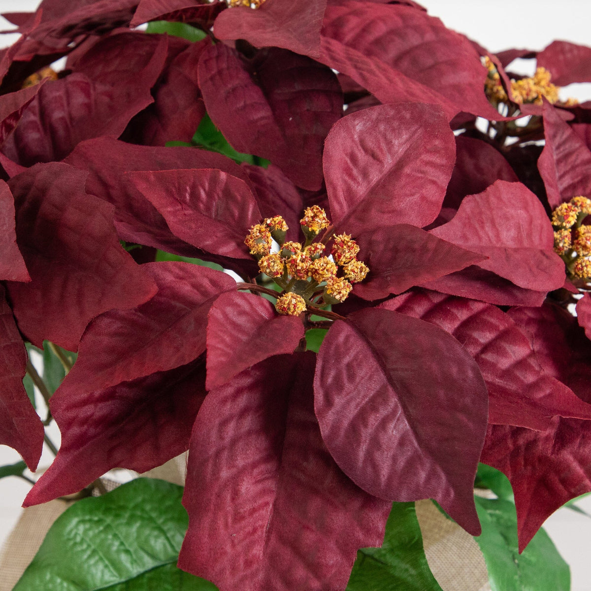 🎄 Gift-Worthy | Winter Poinsettia Garden Charm | Timeless Artificial Arrangement