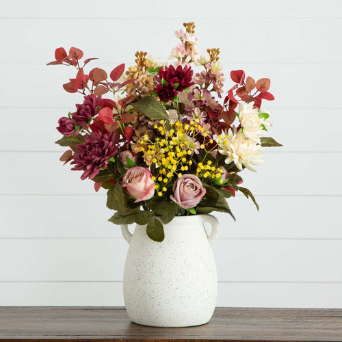 🥂 Gift-Worthy | Charming Floral Garden Delight | Timeless Artificial Arrangement