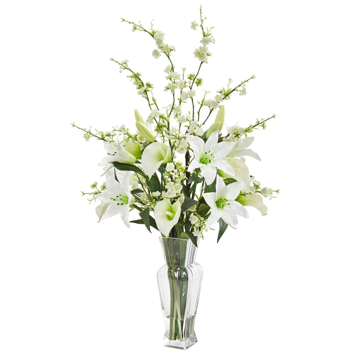 🌱 Gift-Worthy | Serene Calla Tabletop Elegance | Timeless Artificial Arrangement