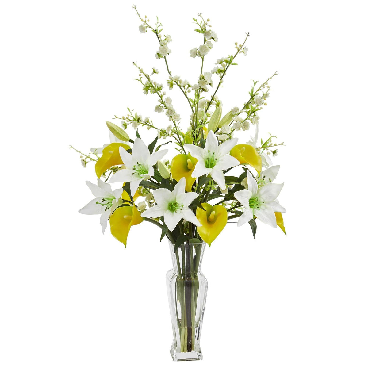 🌱 Gift-Worthy | Serene Calla Tabletop Elegance | Timeless Artificial Arrangement