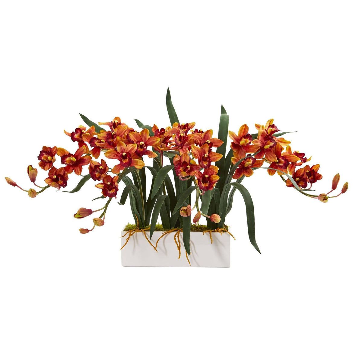 🌞 Gift-Worthy | Graceful Orchid Floral Accents | Timeless Artificial Arrangement