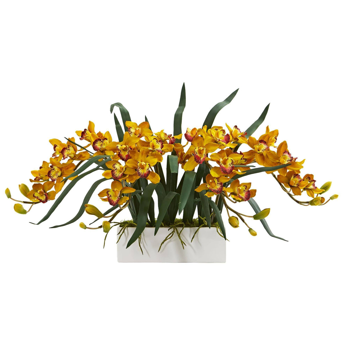 🌞 Gift-Worthy | Graceful Orchid Floral Accents | Timeless Artificial Arrangement