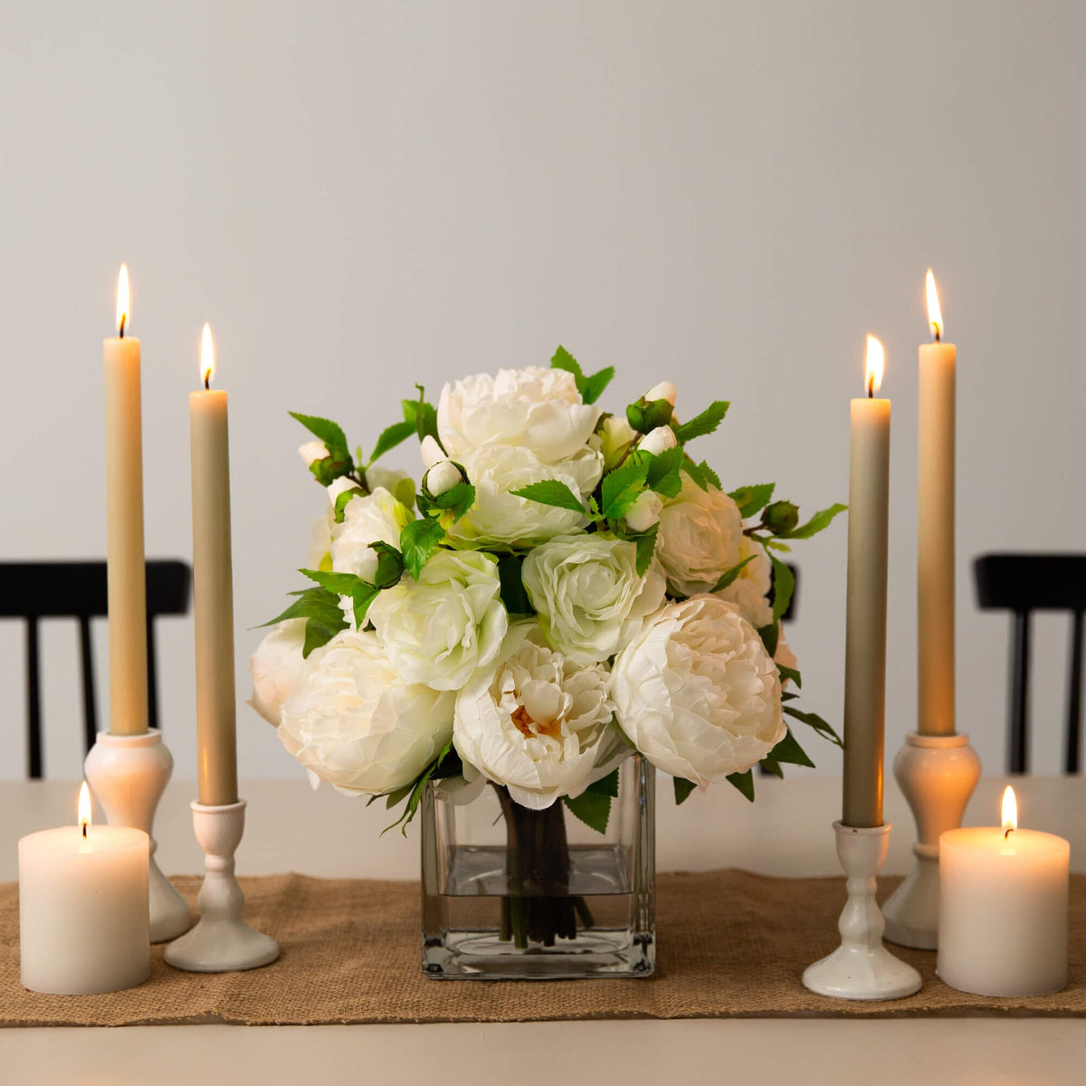 🤍 Gift-Worthy | Elegant Camellia Cottage Decor | Timeless Artificial Arrangement