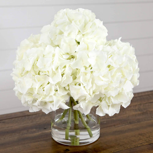 💚 Gift-Worthy | Graceful Hydrangea Bloom Charm | Timeless Artificial Arrangement