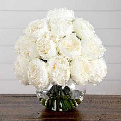 💖 Gift-Worthy | Serene Peony Tabletop Elegance | Timeless Artificial Arrangement