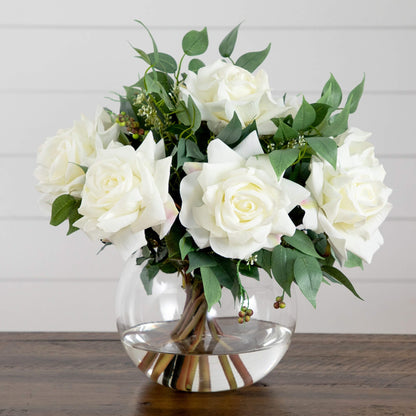 🧡 Gift-Worthy | Graceful Rose Tabletop Display | Timeless Artificial Arrangement