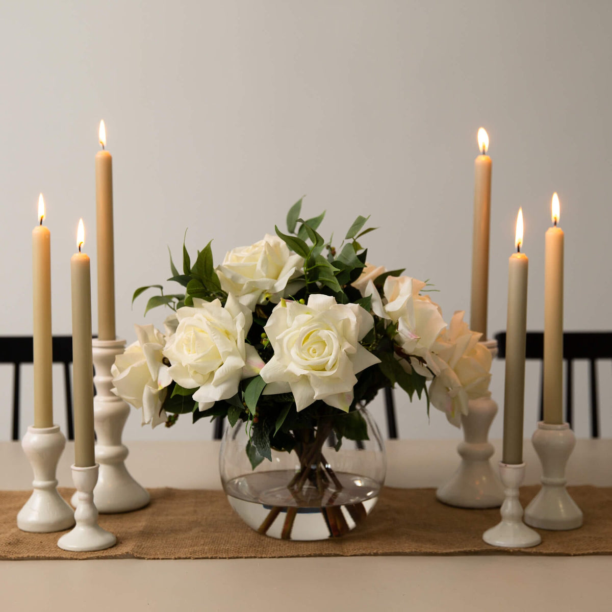 🧡 Gift-Worthy | Graceful Rose Tabletop Display | Timeless Artificial Arrangement