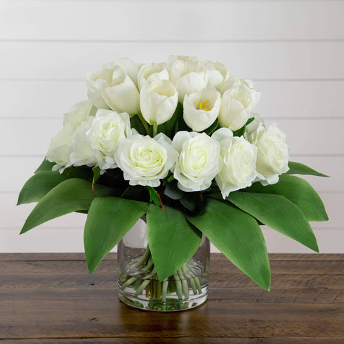 💛 Gift-Worthy | Romantic Rose Cottage Elegance | Timeless Artificial Arrangement
